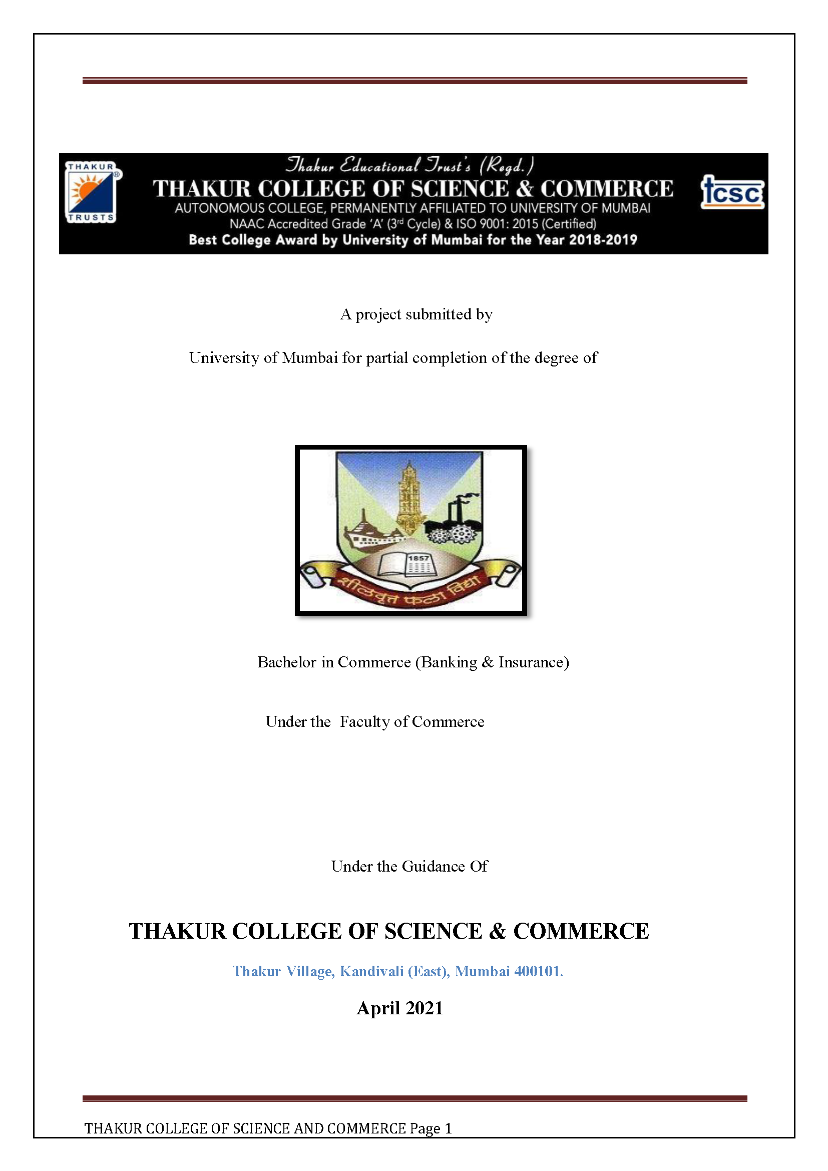 EFFECT OF MERGER AND ACQUISITION ON EMPLOYEE MORALE (A CASE STUDY OF UBI BANK, MIRA ROAD)